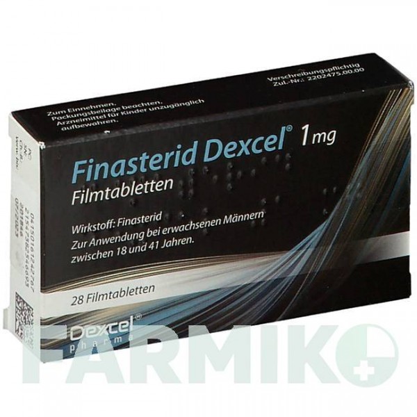 ФИНАСТЕРИД (FINASTERID) 1 мг таблетки 28 шт - Финастерид DEXCEL PHARMA