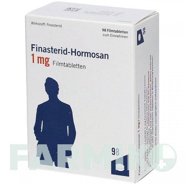 ФІНАСТЕРИД (FINASTERID) 1 мг таблетки 98 шт - Фінастерид HORMOSAN PHARMA