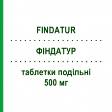 ФІНДАТУР (FINDATUR) 500 мг таблетки подільні 5 шт - Левофлоксацин GENETIC