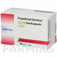 ФІНГОЛІМОД (FINGOLIMOD) 0,5 мг капсули 98 шт - Фінголімод ZENTIVA