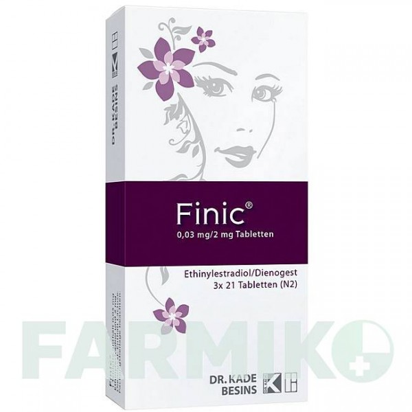 ФІНІК (FINIC) 0,03 мг/2 мг таблетки 21 шт - Дієногест, Етинілестрадіол BESINS HEALTHCARE