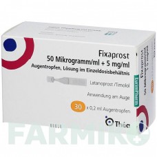 ФИКСАПРОСТ (FIXAPROST) 50 мкг/мл + 5 мг/мл капли 30x0,2 мл - Тимолол, Латанопрост EURIMPHARM
