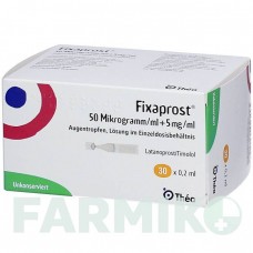 ФІКСАПРОСТ (FIXAPROST) 50 мкг/мл + 5 мг/мл краплі 30x0,2 мл - Тимолол, Латанопрост ORIFARM