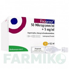 ФИКСАПРОСТ (FIXAPROST) 50 мкг/мл + 5 мг/мл капли 30x0,2 мл - Тимолол, Латанопрост THEA FARMA