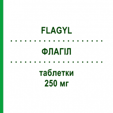 ФЛАГІЛ (FLAGYL) 250 мг таблетки 20 шт - Метронідазол TEOFARMA
