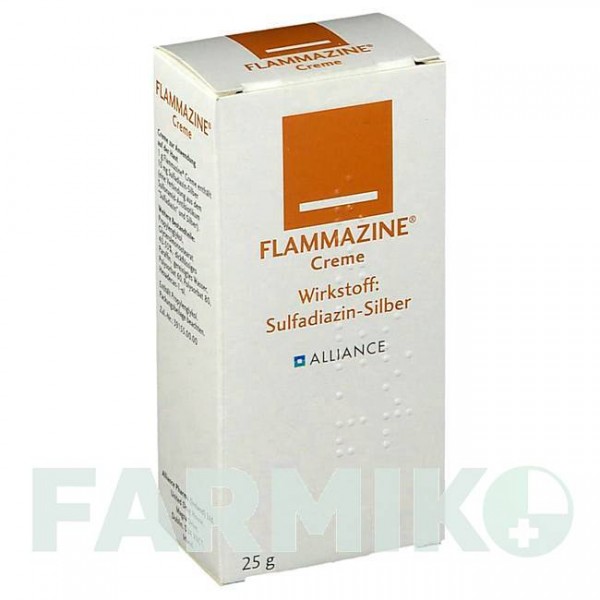 ФЛАММАЗИН (FLAMMAZINE) крем 25 г - Сульфадиазин серебра ALLIANCE PHARMA