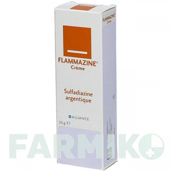 ФЛАММАЗИН (FLAMMAZINE) крем 50 г - Сульфадиазин серебра EMRA-MED