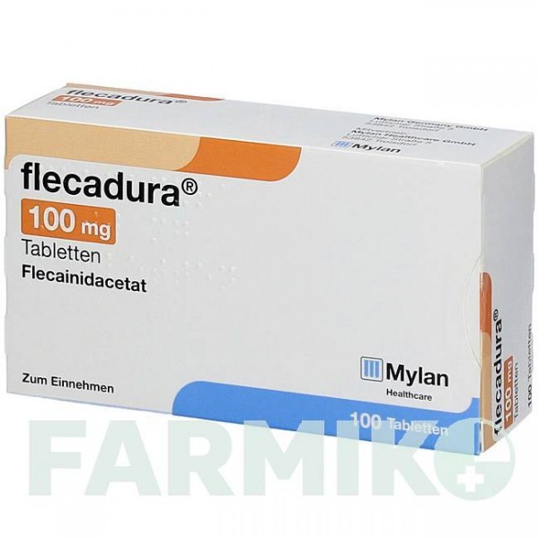 ФЛЕКАДУРА (FLECADURA) 100 мг таблетки 100 шт - Флекаїнід VIATRIS
