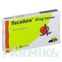 ФЛЕКАДУРА (FLECADURA) 50 мг таблетки 20 шт - Флекаїнід VIATRIS