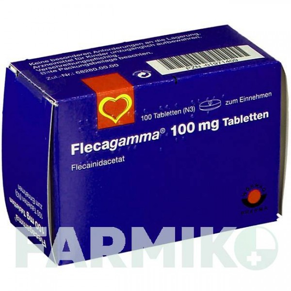 ФЛЕКАГАММА (FLECAGAMMA) 100 мг таблетки 100 шт - Флекаїнід AAA - PHARMA
