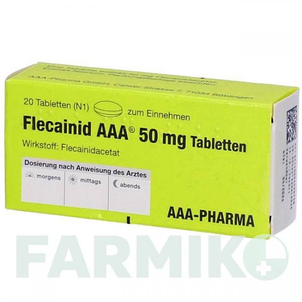 ФЛЕКАИНИД (FLECAINID) 50 мг таблетки 20 шт - Флекаинид AAA - PHARMA