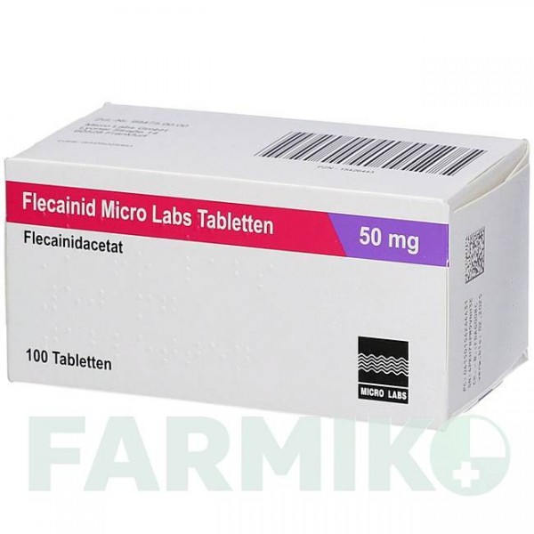 ФЛЕКАИНИД (FLECAINID) 50 мг таблетки 100 шт - Флекаинид MICRO LABS