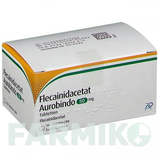 ФЛЕКАИНИДАЦЕТАТ (FLECAINIDACETAT) 50 мг таблетки 100 шт - Флекаинид PUREN PHARMA