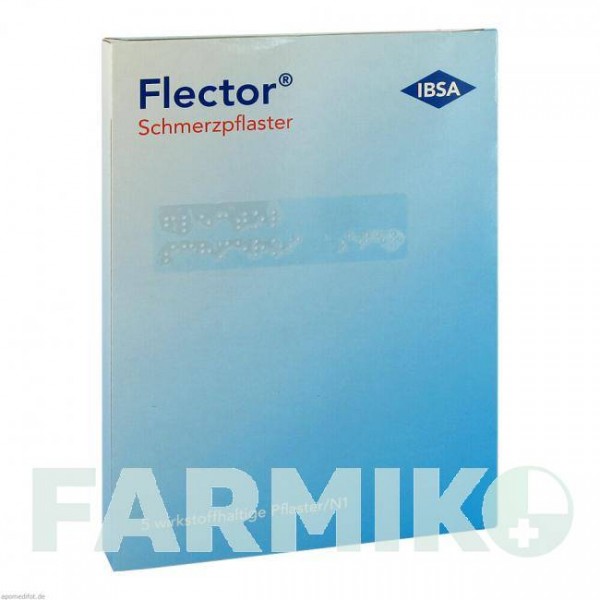 ФЛЕКТОР (FLECTOR) пластир 5 шт - Диклофенак MEDICE PUTTER