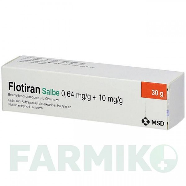 ФЛОТИРАН (FLOTIRAN) мазь 30 г - Имидазол-триазол, Кортикостероид KOHLPHARMA
