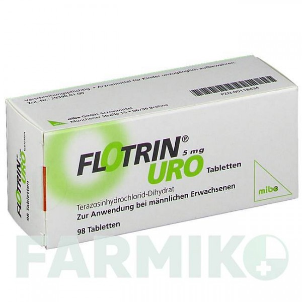 ФЛОТРИН (FLOTRIN) 5 мг таблетки 98 шт - Теразозин MIBE