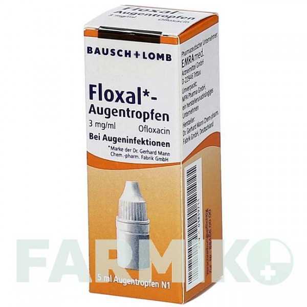ФЛОКСАЛ (FLOXAL) капли 5 мл - Офлоксацин EMRA-MED