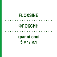 ФЛОКСИН (FLOXSINE) 5 мг/мл капли глазные 5 мл - Левофлоксацин BRUSCHETTINI