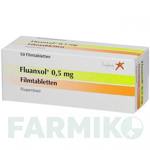 ФЛЮАНКСОЛ (FLUANXOL) 0,5 мг таблетки 50 шт - Флупентиксол LUNDBECK