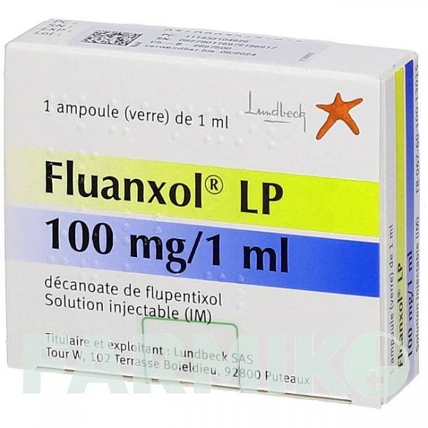 ФЛЮАНКСОЛ (FLUANXOL) 10% 100 мг/мл раствор 5x1 мл - Флупентиксол FD PHARMA