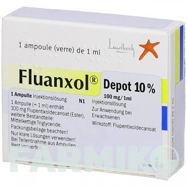 ФЛЮАНКСОЛ (FLUANXOL) 10% розчин 1x1 мл - Флупентиксол EMRA-MED