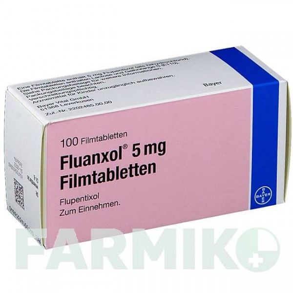 ФЛЮАНКСОЛ (FLUANXOL) 5 мг таблетки 100 шт - Флупентиксол BAYER