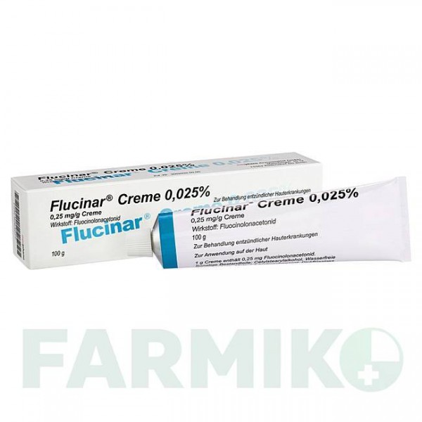 ФЛУЦИНАР (FLUCINAR) 0,025% крем 100 г - Флуоцинолон ABANTA PHARMA