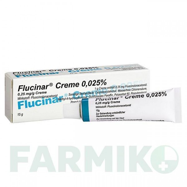 ФЛУЦИНАР (FLUCINAR) 0,025% крем 15 г - Флуоцинолон ABANTA PHARMA