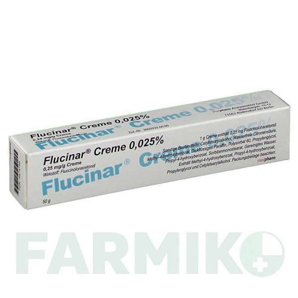 ФЛУЦИНАР (FLUCINAR) 0,025% крем 50 г - Флуоцинолон ABANTA PHARMA