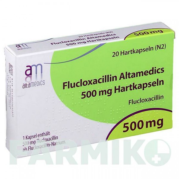ФЛУКЛОКСАЦИЛЛИН (FLUCLOXACILLIN) 500 мг капсулы 20 шт - Флуклоксациллин ALTAMEDICS