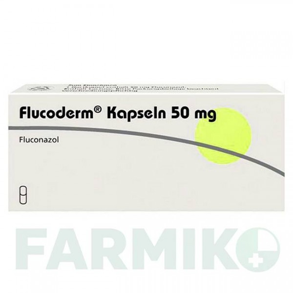 ФЛУКОДЕРМ (FLUCODERM) 50 мг капсулы 14 шт - Флуконазол DERMAPHARM