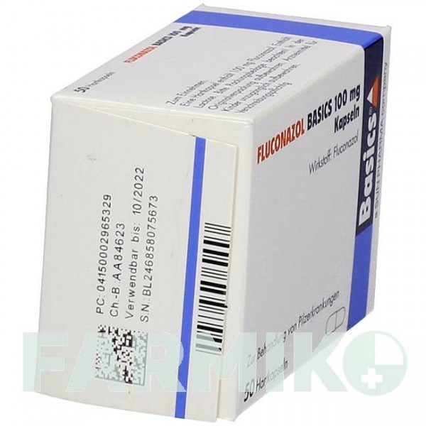 ФЛУКОНАЗОЛ (FLUCONAZOL) 100 мг капсулы 50 шт - Флуконазол BASICS