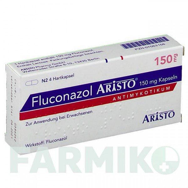 ФЛУКОНАЗОЛ (FLUCONAZOL) 150 мг капсулы 4 шт - Флуконазол ARISTO PHARMA