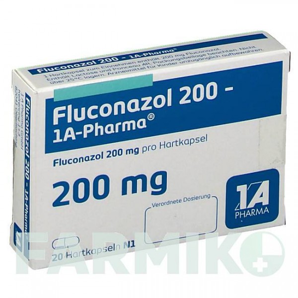 ФЛУКОНАЗОЛ (FLUCONAZOL) 200 капсулы 20 шт - Флуконазол 1 A PHARMA