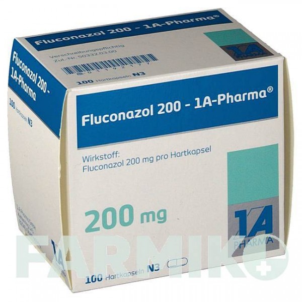 ФЛУКОНАЗОЛ (FLUCONAZOL) 200 капсулы 100 шт - Флуконазол 1 A PHARMA