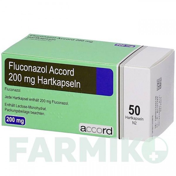 ФЛУКОНАЗОЛ (FLUCONAZOL) 200 мг капсули 50 шт - Флуконазол ACCORD HEALTHCARE