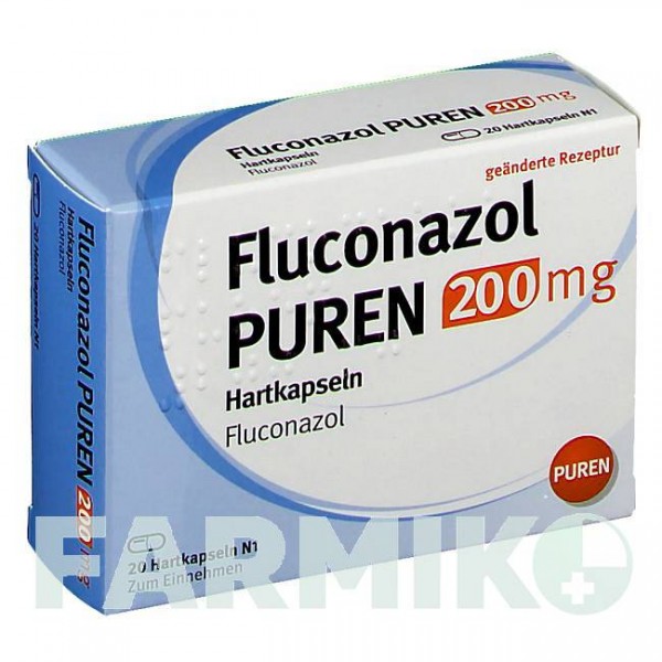 ФЛУКОНАЗОЛ (FLUCONAZOL) 200 мг капсули 20 шт - Флуконазол PUREN PHARMA