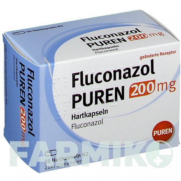 ФЛУКОНАЗОЛ (FLUCONAZOL) 200 мг капсули 50 шт - Флуконазол PUREN PHARMA