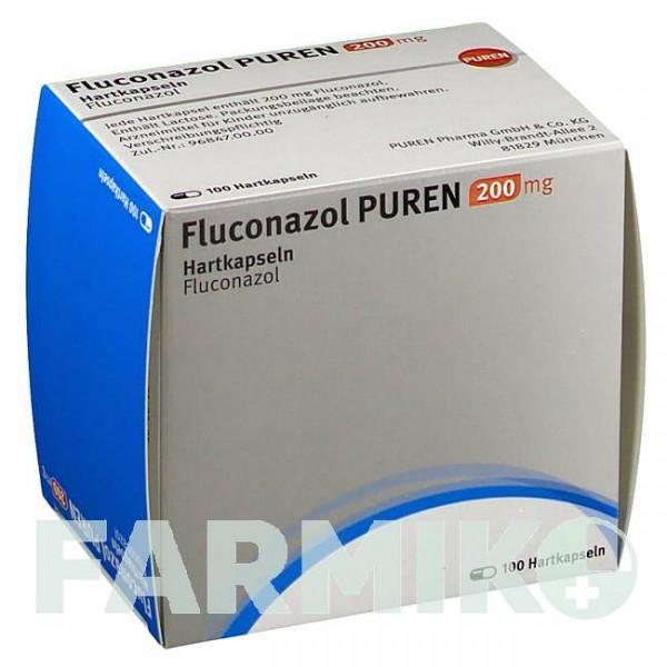 ФЛУКОНАЗОЛ (FLUCONAZOL) 200 мг капсули 100 шт - Флуконазол PUREN PHARMA