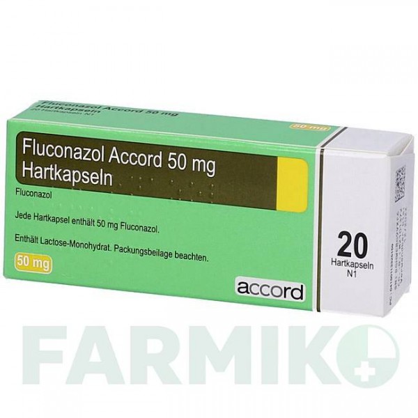 ФЛУКОНАЗОЛ (FLUCONAZOL) 50 мг капсулы 20 шт - Флуконазол ACCORD HEALTHCARE