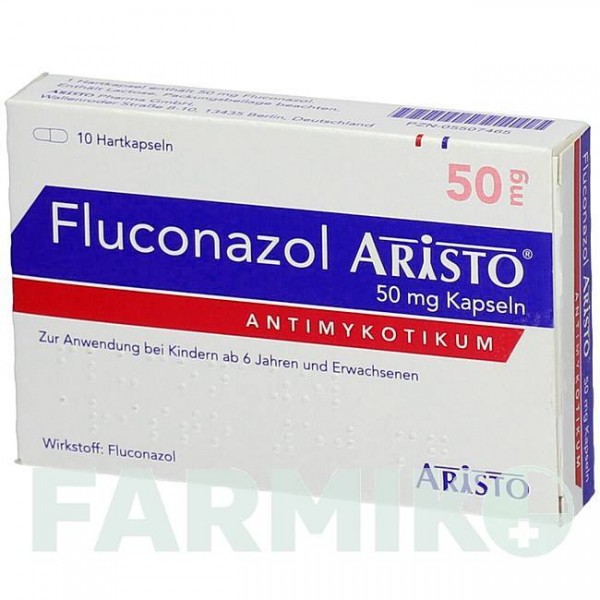ФЛУКОНАЗОЛ (FLUCONAZOL) 50 мг капсулы 10 шт - Флуконазол ARISTO PHARMA