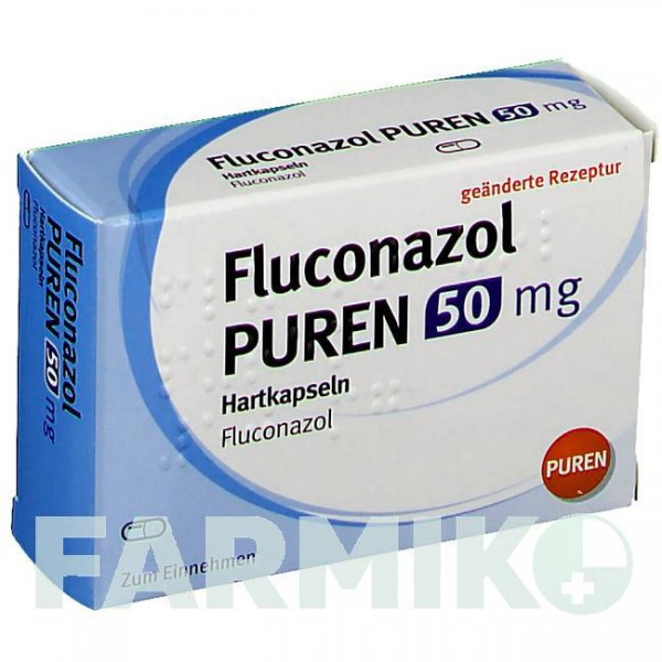 ФЛУКОНАЗОЛ (FLUCONAZOL) 50 мг капсулы 14 шт - Флуконазол PUREN PHARMA