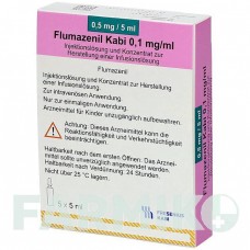 ФЛУМАЗЕНИЛ (FLUMAZENIL) 0,1 мг/мл раствор 5x5 мл - Флумазенил FRESENIUS