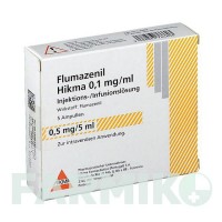 ФЛУМАЗЕНІЛ (FLUMAZENIL) 0,5 мг/5 мл розчин 5x5 мл - Флумазеніл HIKMA