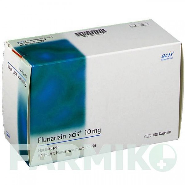 ФЛУНАРИЗИН (FLUNARIZIN) 10 мг капсули 100 шт - Флунаризин ACIS
