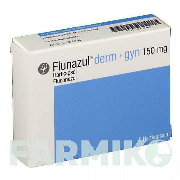 ФЛУНАЗУЛ (FLUNAZUL) 150 мг капсулы 5 шт - Флуконазол DR.PFLEGER
