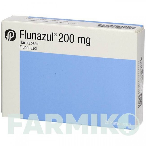 ФЛУНАЗУЛ (FLUNAZUL) 200 мг капсулы 20 шт - Флуконазол DR.PFLEGER