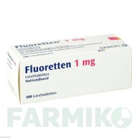 ФЛУОРЕТТЕН (FLUORETTEN) 1,0 мг таблетки 300 шт - Фторид натрію ZENTIVA