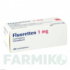 ФЛУОРЕТТЕН (FLUORETTEN) 1,0 мг таблетки 300 шт - Фторид натрия ZENTIVA