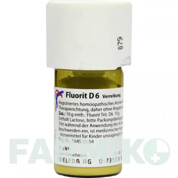 ФЛУОРИТ (FLUORIT) D 6 тритурація 20 г - Гомеопатія WELEDA
